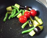 簡単de旨い　スタミナ夏野菜パスタ作り方2写真