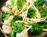☆豚こま肉ボールとターサイの甘酢タレ炒め作り方8写真