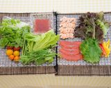 ホワイトセロリの生春巻き作り方1写真