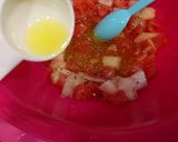 ヘルシー♡トマトの桃の冷製パスタ作り方2写真