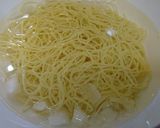 ヘルシー♡トマトの桃の冷製パスタ作り方4写真