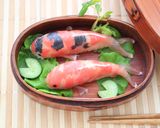生ハム錦鯉★ニシキゴイ★サラダ＆おにぎり作り方24写真