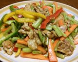 カレー味でシャキッと肉野菜炒め♪作り方10写真