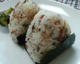 明太子入りマヨ焼きおにぎり♪作り方7写真