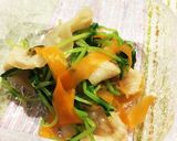 豆苗と豚バラのさっぱり和え作り方5写真