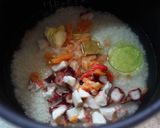 タコとミル貝で洋風炊き込みごはん作り方1写真