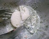 簡単★山芋と青さの天ぷら作り方3写真