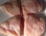 鶏胸肉*甘味噌漬けホイル焼き作り方1写真