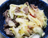 豚バラのレモンネギ塩キャベツ炒め♪♪作り方5写真