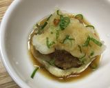 わさびドレッシング風味・白なすの肉詰め作り方2写真