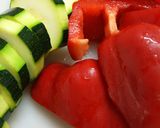 チキンとグリル野菜のバジルソースがけ作り方3写真