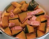 かぼちゃとベーコンの洋風煮物♪バター風味作り方6写真