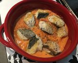 鰆第2弾。鰆のトマトクリームソース焼き♪作り方6写真