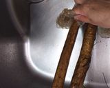 道具はなし！ 土ゴボウの洗い方作り方1写真