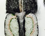 お弁当箱を型に使う、簡単おにぎらず作り方8写真