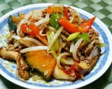 彩り野菜と豚挽き肉のオイスター炒め☆作り方4写真