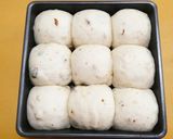 レーズンくるみ湯種ちぎりパン（HB生地）作り方13写真