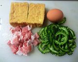 厚揚げとゴーヤの味噌チャンプル作り方1写真