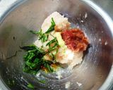 梅シソつくねのレンコン焼き作り方2写真