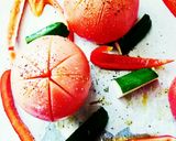 ☆ 焼きトマトと焼き野菜の薬味がけ ☆作り方3写真