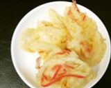 人参と新玉のかき揚げ作り方8写真