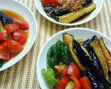 茄子ピーマン☆夏野菜の揚げびたし作り方4写真