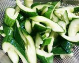 適当旨レシピ☆キュウリともやしの中華炒め作り方1写真