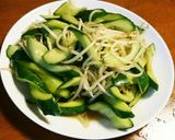 適当旨レシピ☆キュウリともやしの中華炒め作り方5写真