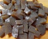 簡単！ヘルシー蒟蒻とワカメときのこの煮物作り方4写真