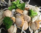 ボイルほたてのマヨポン酢炒め作り方3写真