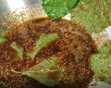 エゴマの葉の醤油漬け作り方5写真