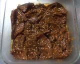 牛もも肉の辛味噌マリネ焼き作り方4写真