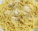 えびとバジルガーリックソルトの冷製パスタ作り方6写真