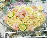 えびとバジルガーリックソルトの冷製パスタ作り方7写真