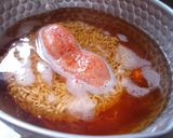 最速の辛子明太子のせチキンラーメン作り方8写真