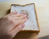 魚焼きグリルで耳カリ!卵乗っけトースト作り方1写真
