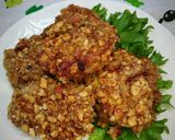 ヘルシー揚げないナッツ衣の鶏カツのぉ弁当作り方5写真