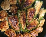 鶏胸挽肉で和風ピーマン肉詰め&つくね♡作り方6写真