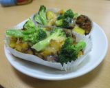 ミートソース焼/宝達志水町学校給食作り方8写真