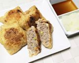 ひき肉と白滝の油揚げ詰め焼き。お弁当にも作り方7写真