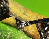 キャラ弁☆ジバニャンオムライスおにぎらず作り方4写真