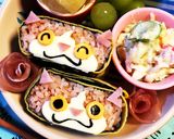 キャラ弁☆ジバニャンオムライスおにぎらず作り方12写真