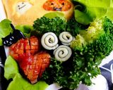 簡単ハロウィンデコ♡オムライス弁当！作り方12写真
