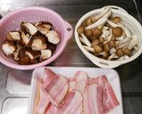 ☆しめじとしいたけとベーコン卵炒め☆作り方3写真