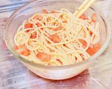簡単☆トマトの冷製パスタ作り方5写真