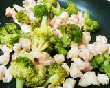 犬ご飯　鶏軟骨とブロッコリーの炒めもの作り方2写真