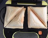 バナナと餡子クリームチーズのHOTサンド作り方4写真