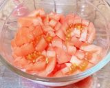 簡単☆トマトの冷製パスタ作り方3写真