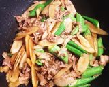 ごぼうとオクラの甘辛炒め作り方5写真