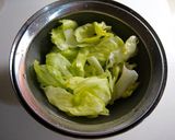 レタスのペペロンチーノ風作り方1写真